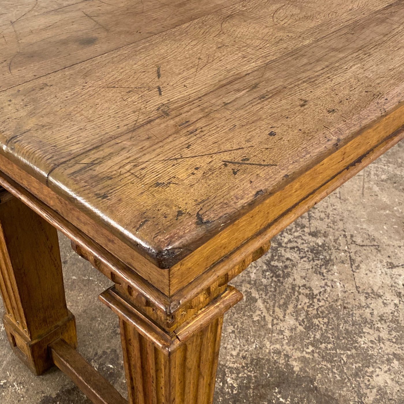 19th-massive-oak-console0000