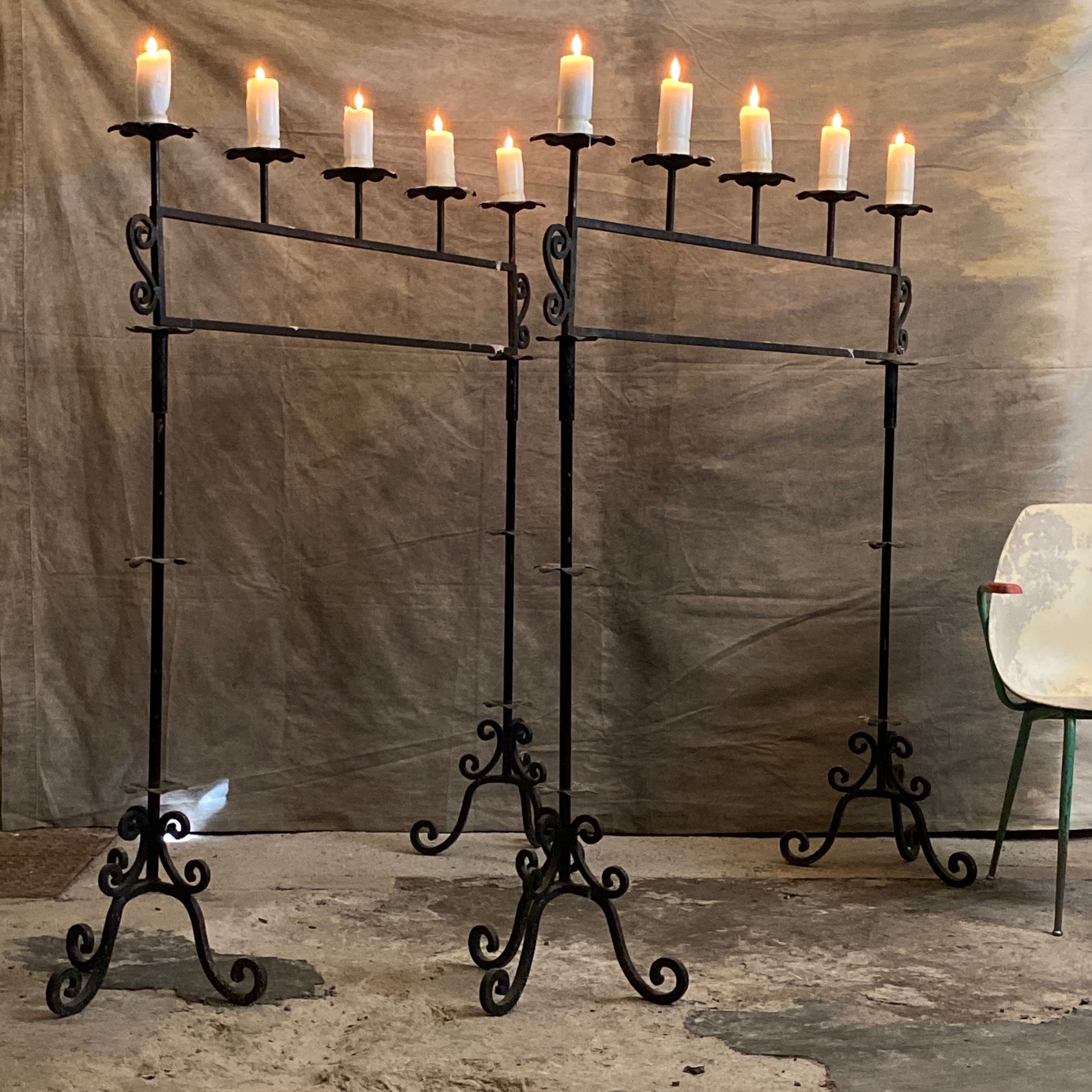 Wrought Iron Candlesticks – Objet Vagabond