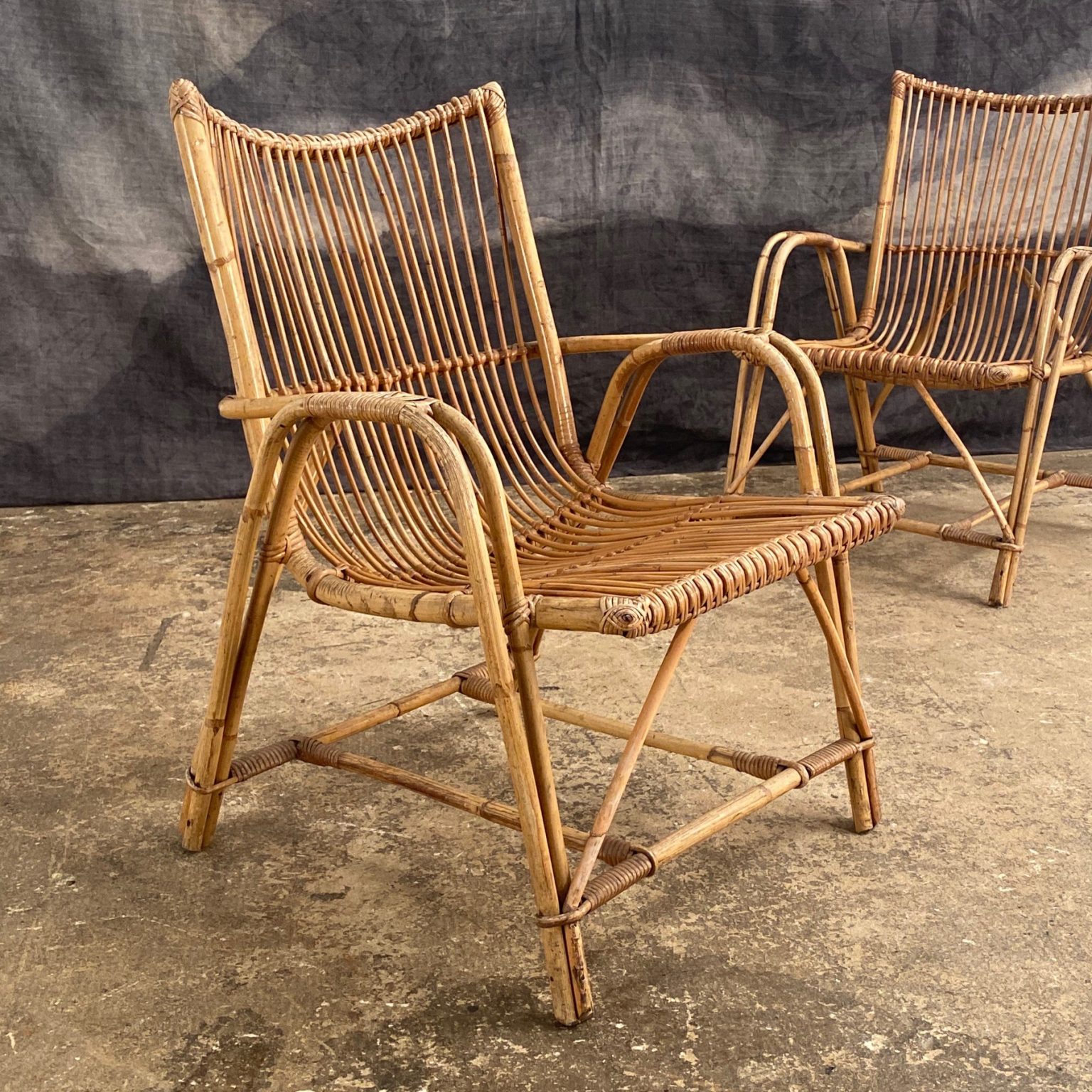 vintage rattan chairs Objet Vagabond